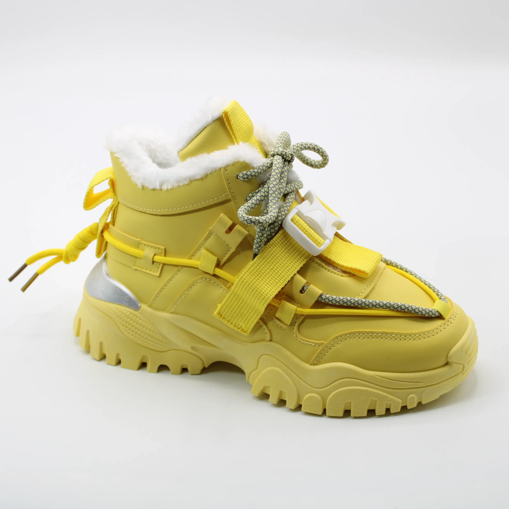 Женские зимние кроссовки желтого цвета NIKE BS02-944