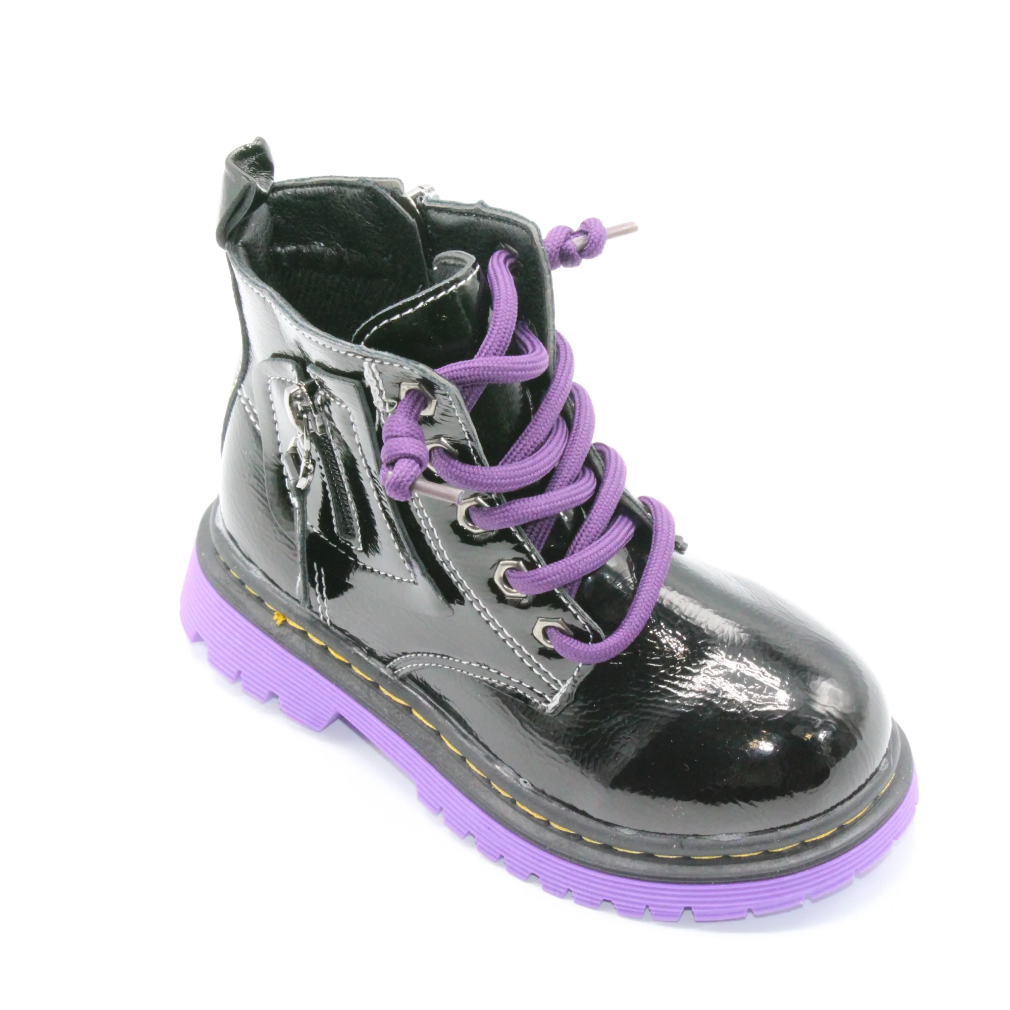 Детские весенние ботинки черного цвета BESSKY BS03-2512