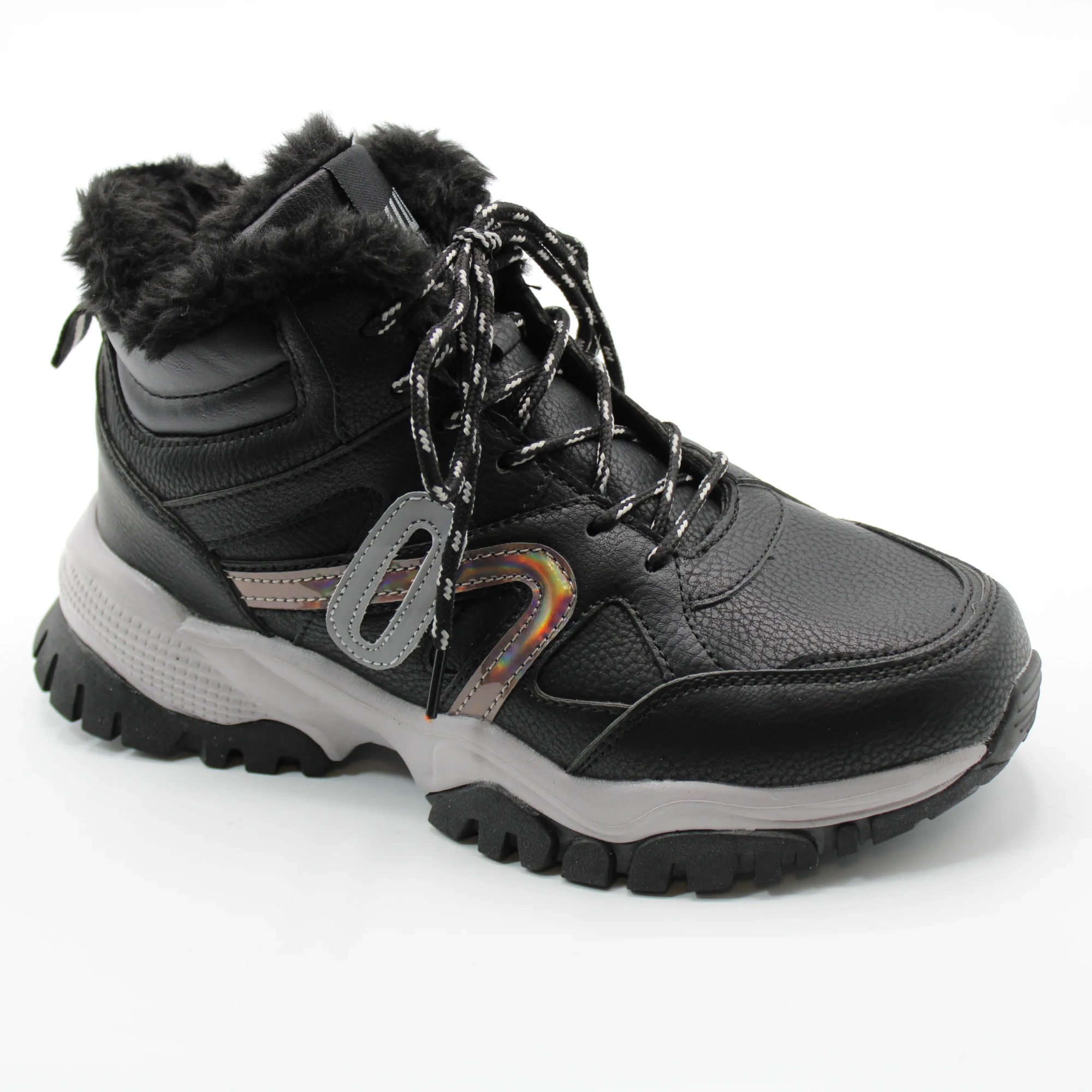 Женские зимние ботинки черного цвета SITUO BS01-927