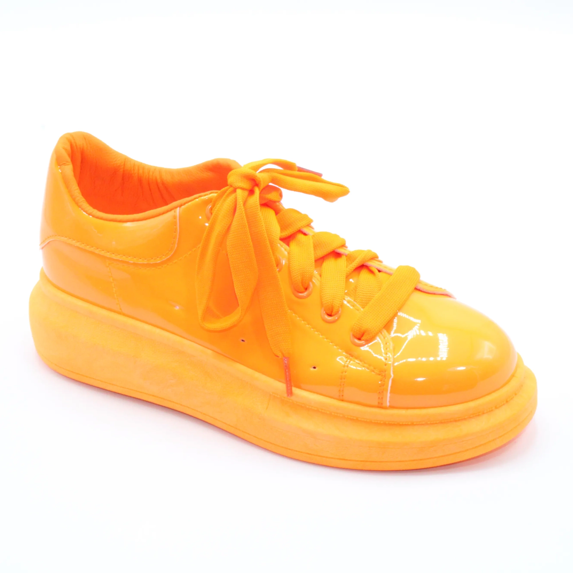 Женские весенние кроссовки оранжевого цвета MERGE BS02-1056