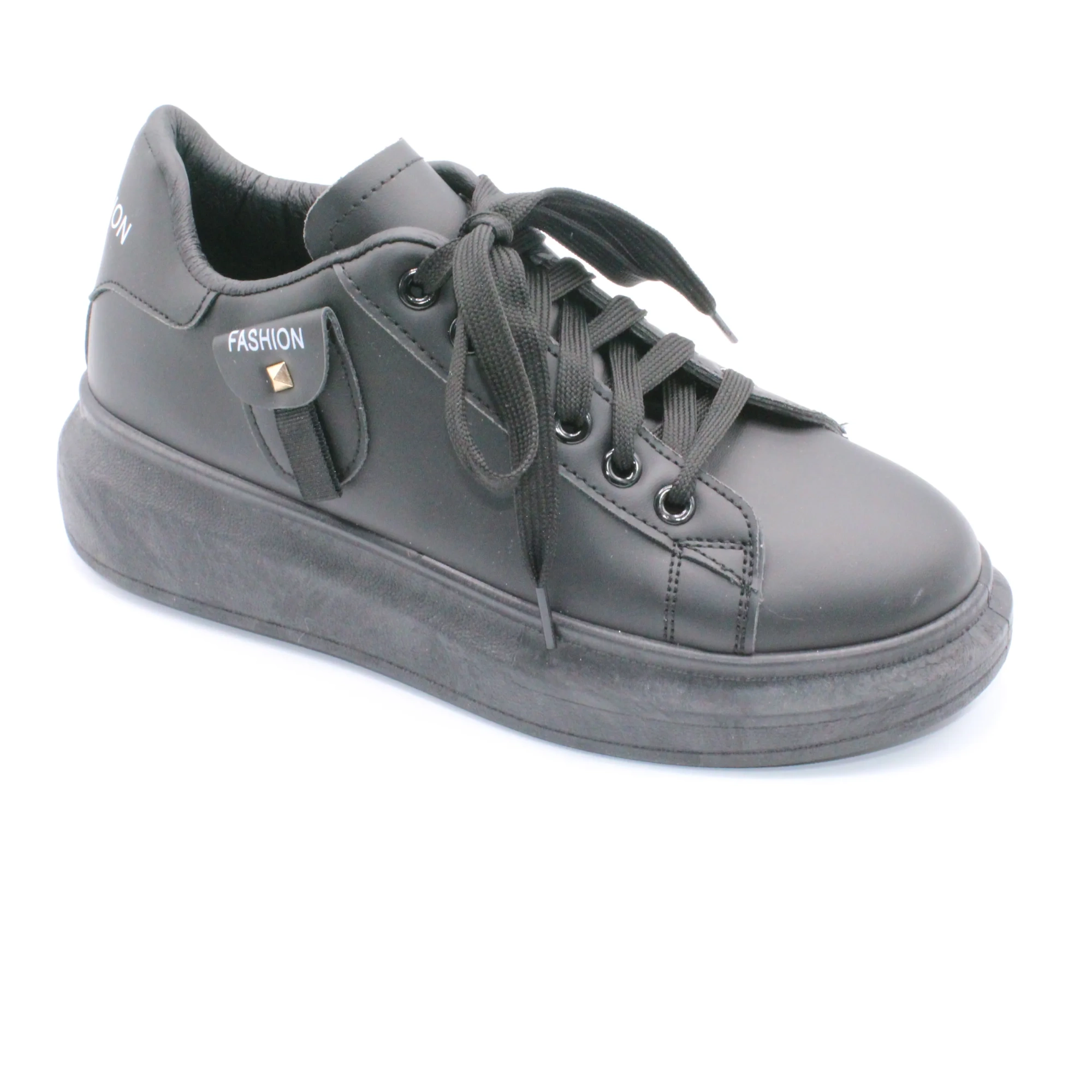 Женские весенние кроссовки черного цвета POPULAR FASHION BS02-1139