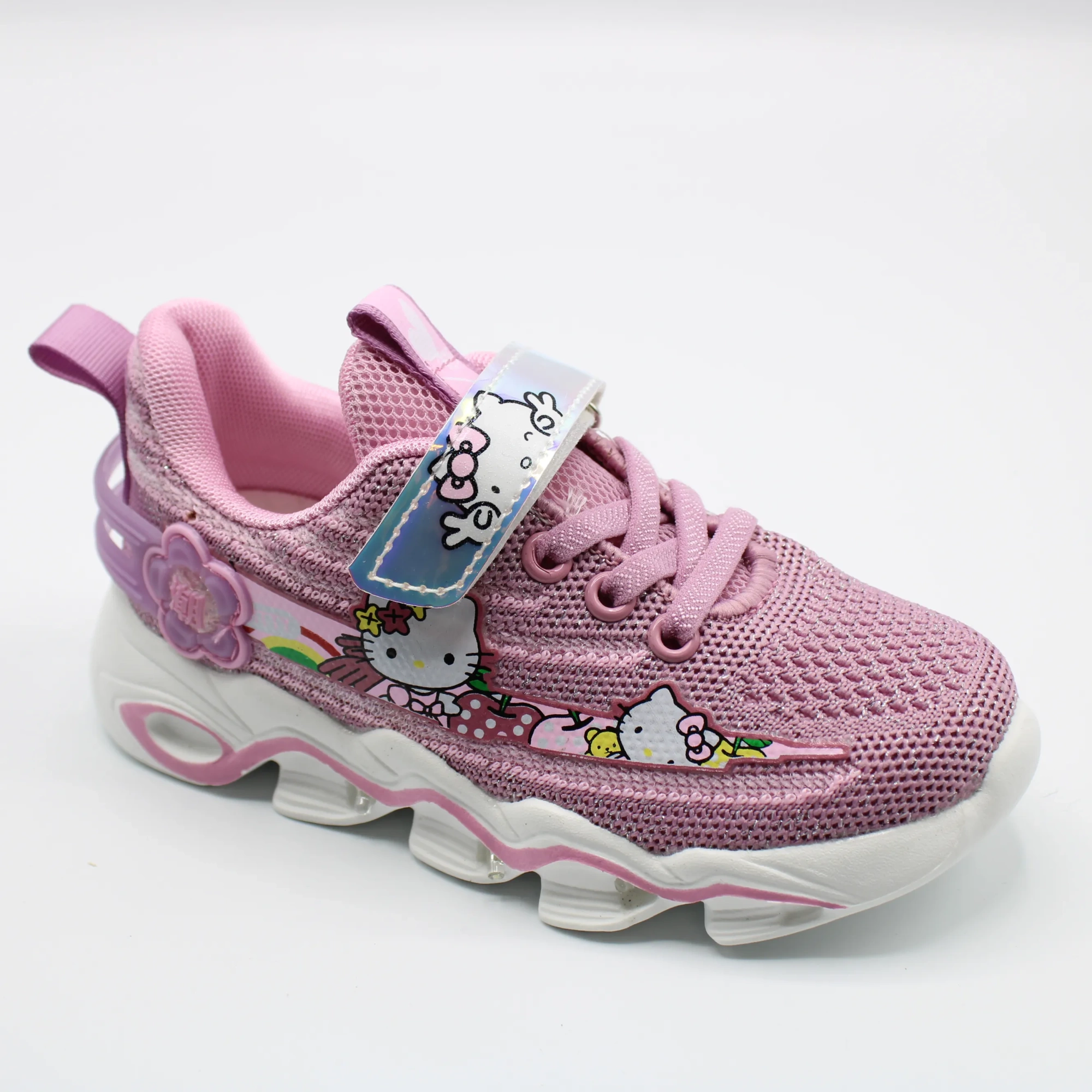 Детские весенние кроссовки розового цвета SLV BS03-2175