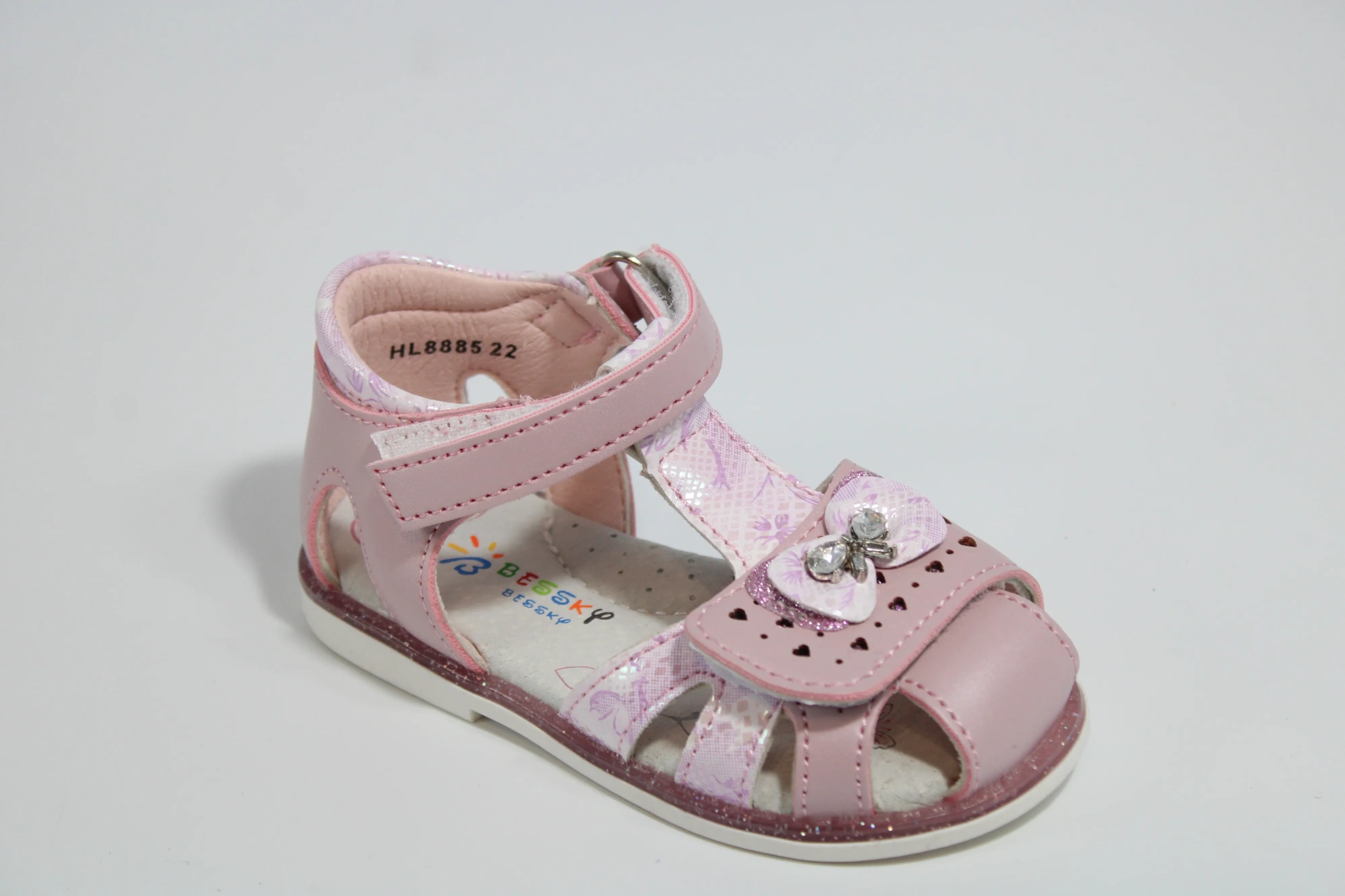Детские летние босоножки розового цвета BESSKY BS05-18