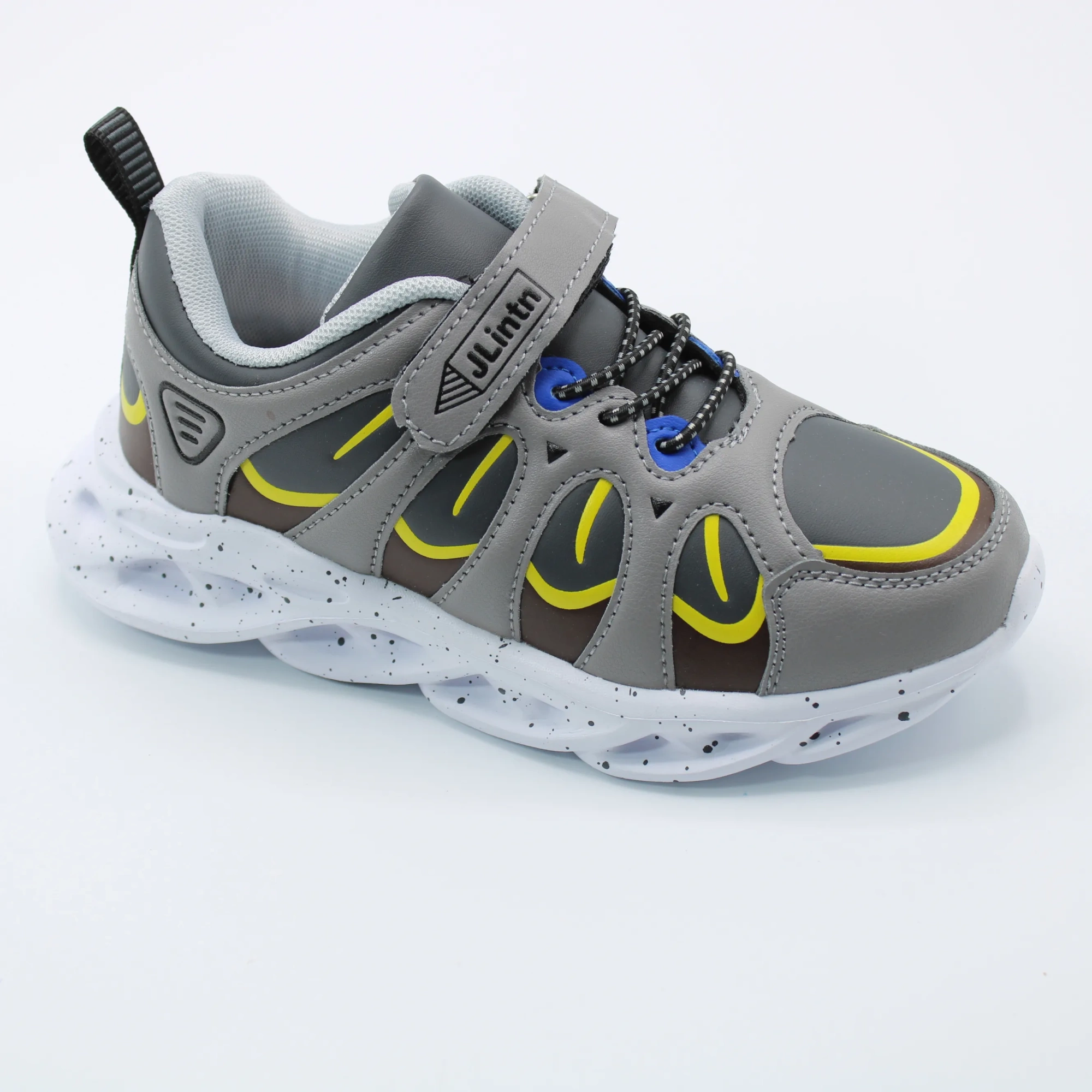 Детские осенние кроссовки серого цвета JLINTN BS06-379