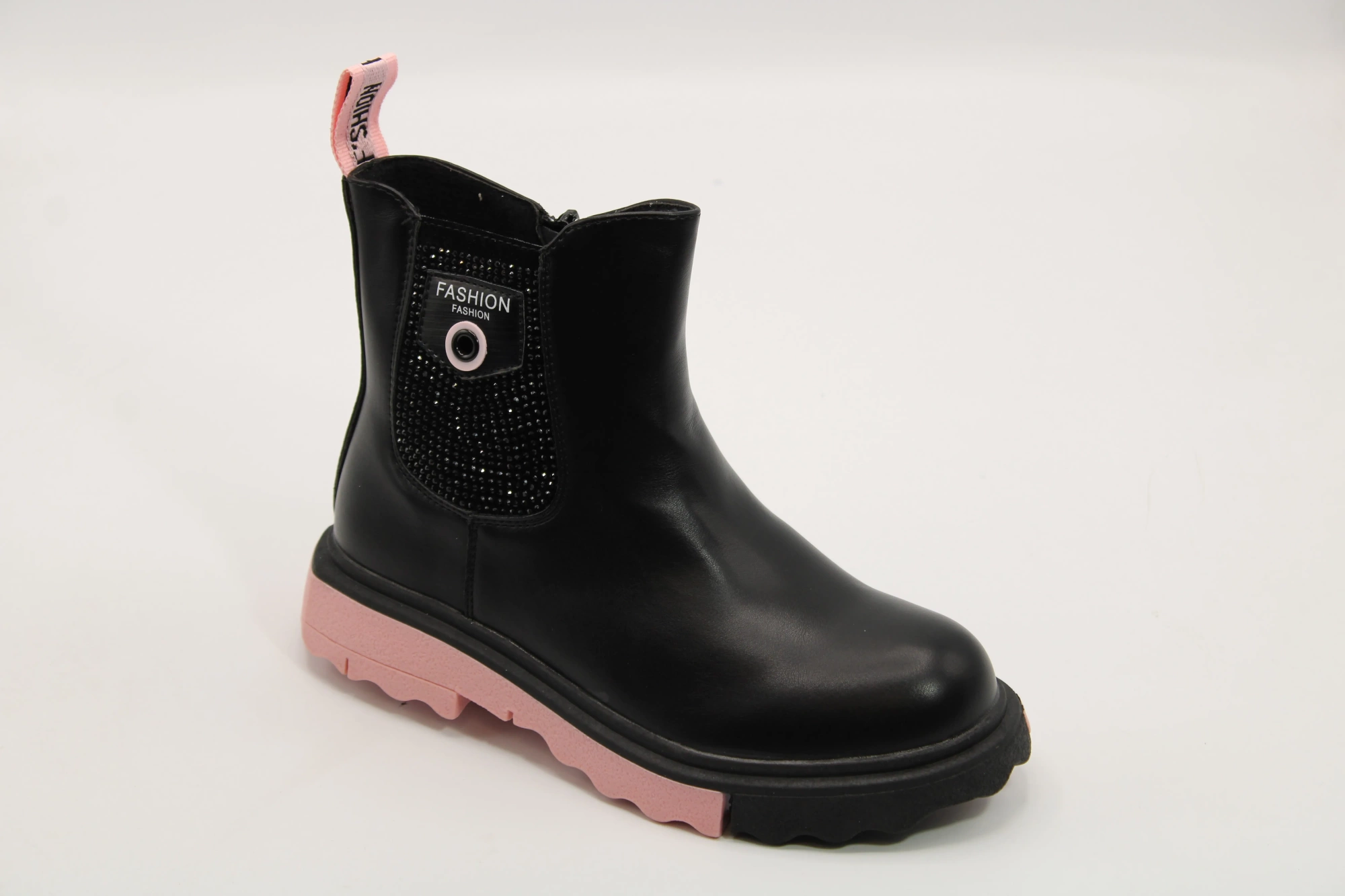 Детские ботинки черного цвета BOYS AND GIRLS BS03-3094