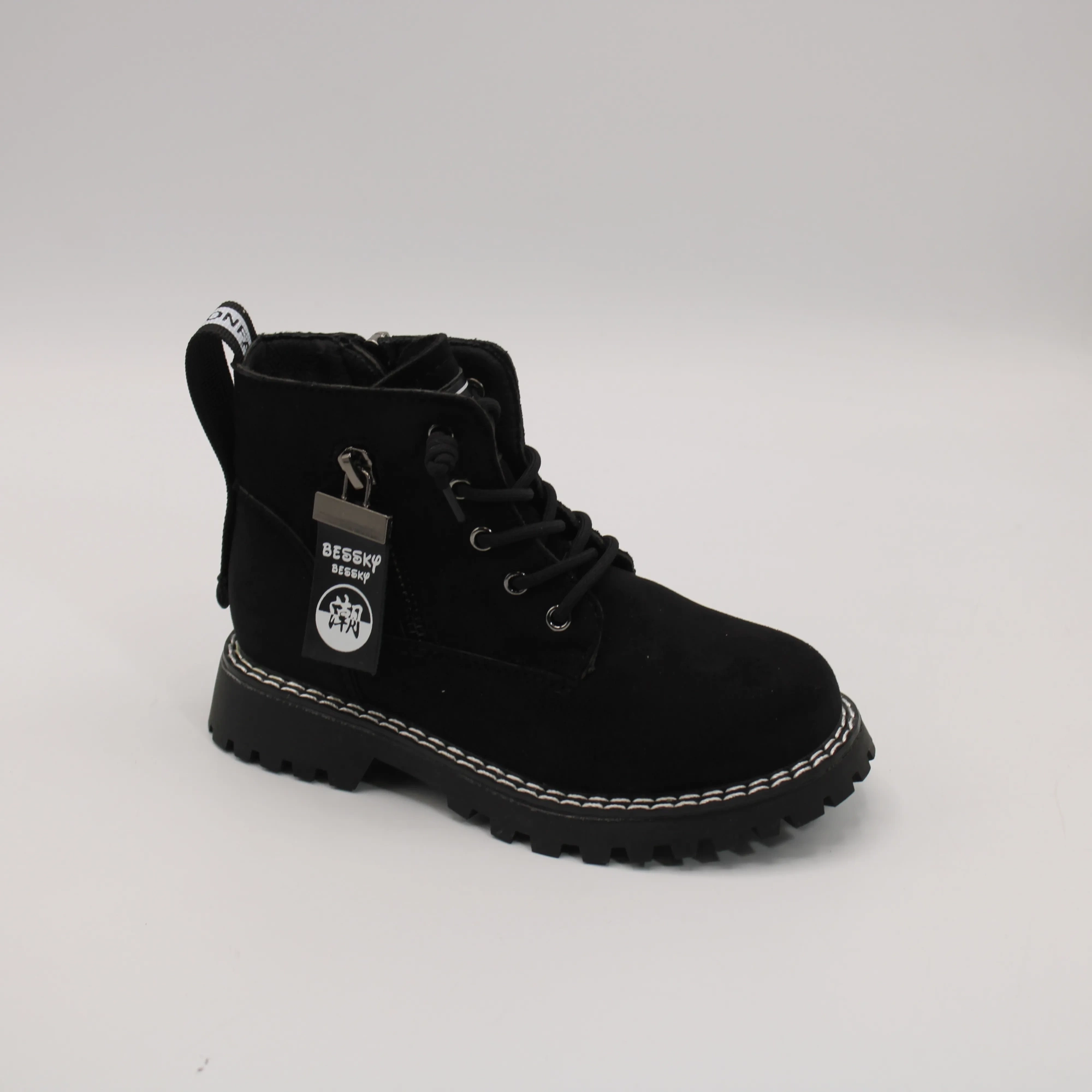 Детские ботинки черного цвета BESSKY BS06-1720