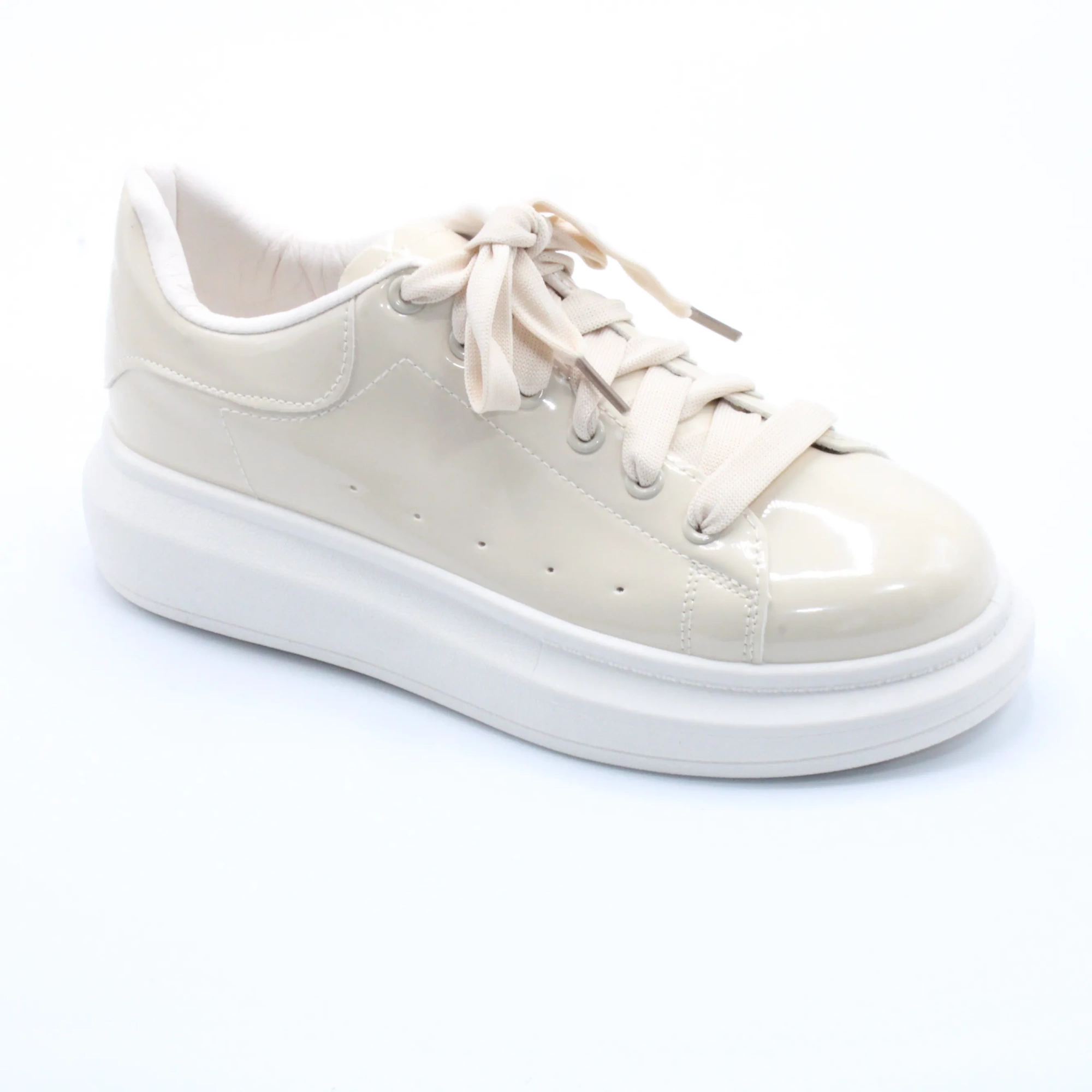 Женские весенние кроссовки бежевого цвета MERGE BS02-1057