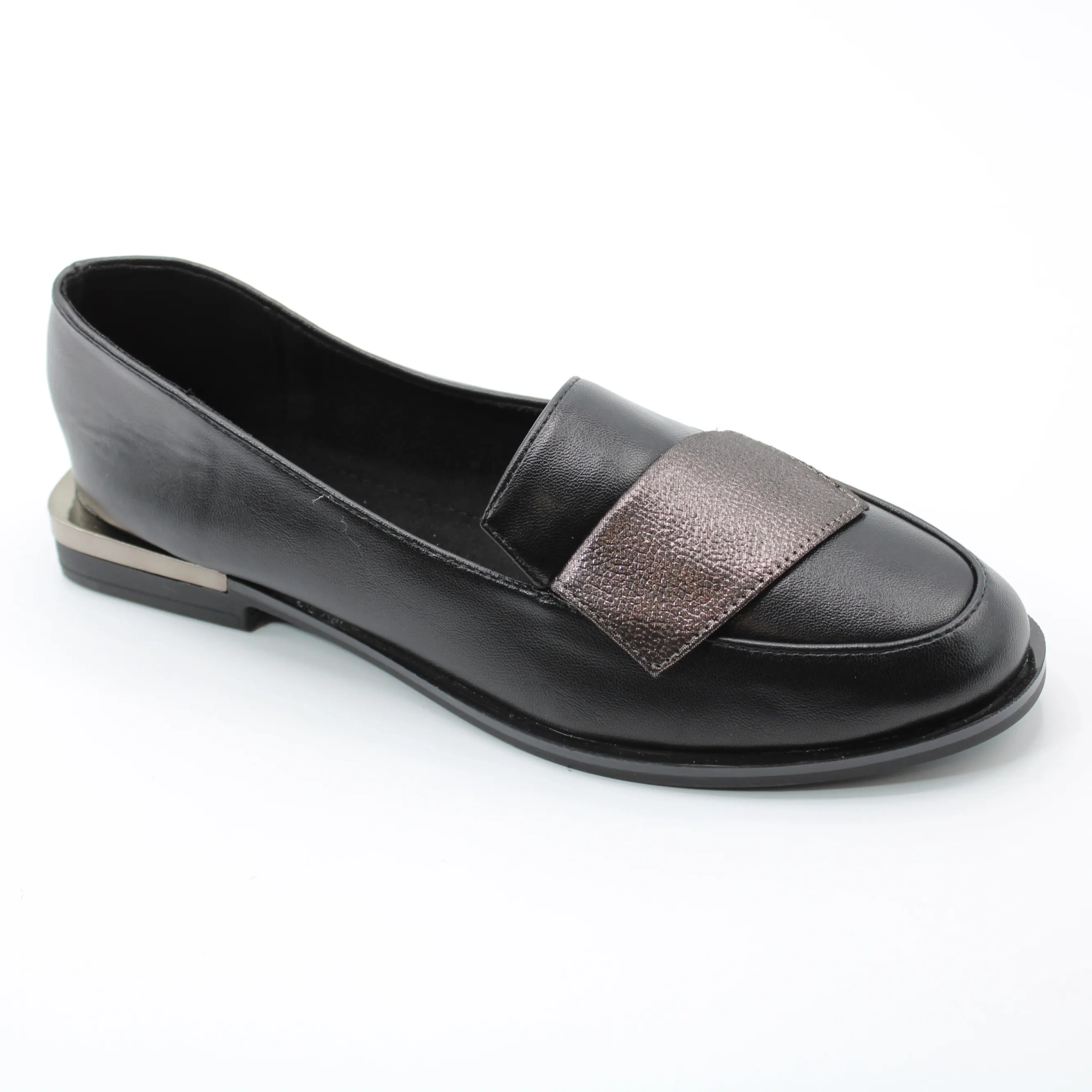 Женские осенние туфли черного цвета MEGER BS01-798