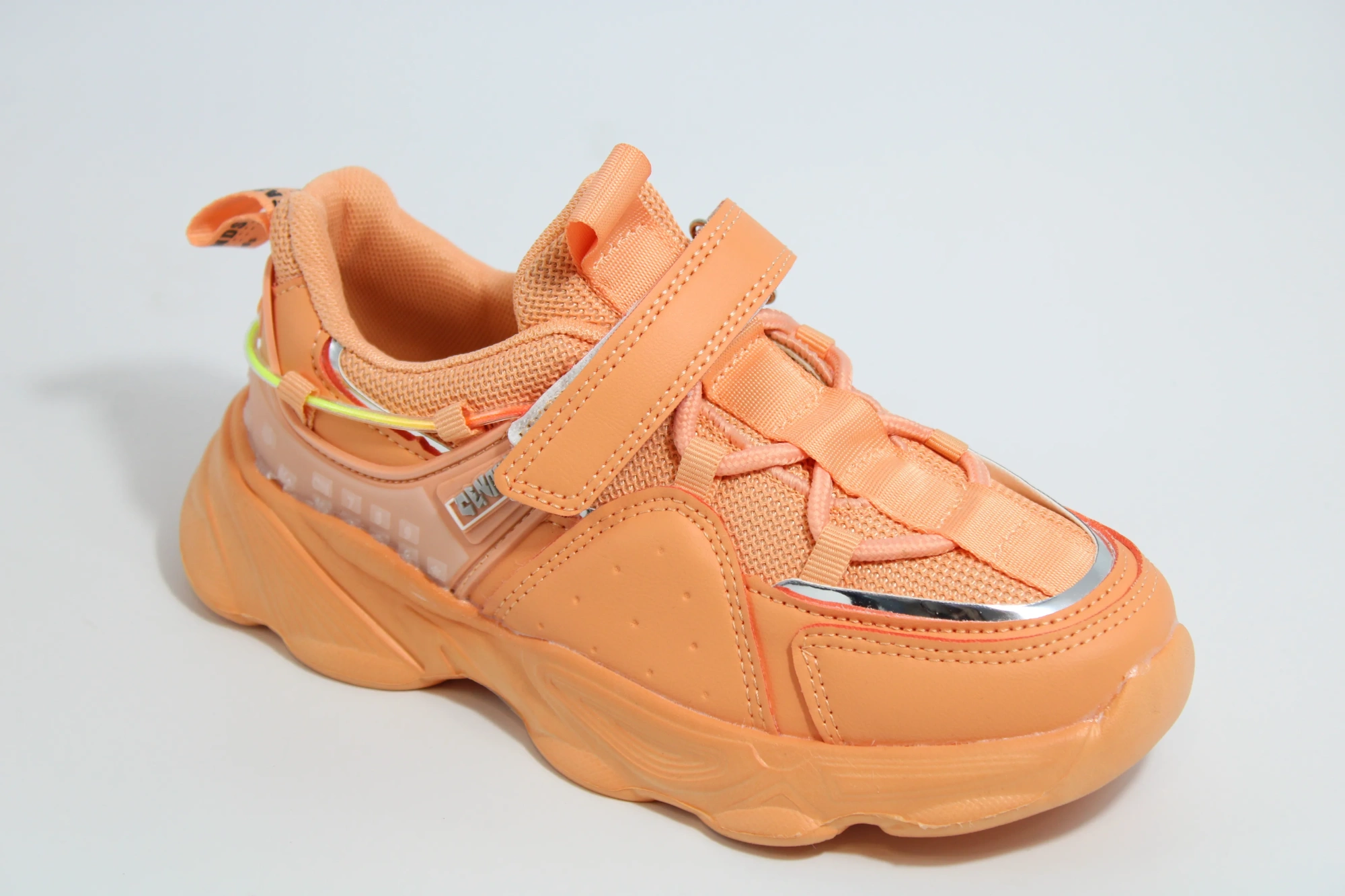 Детские весенние кроссовки оранжевого цвета B&G BS06-512