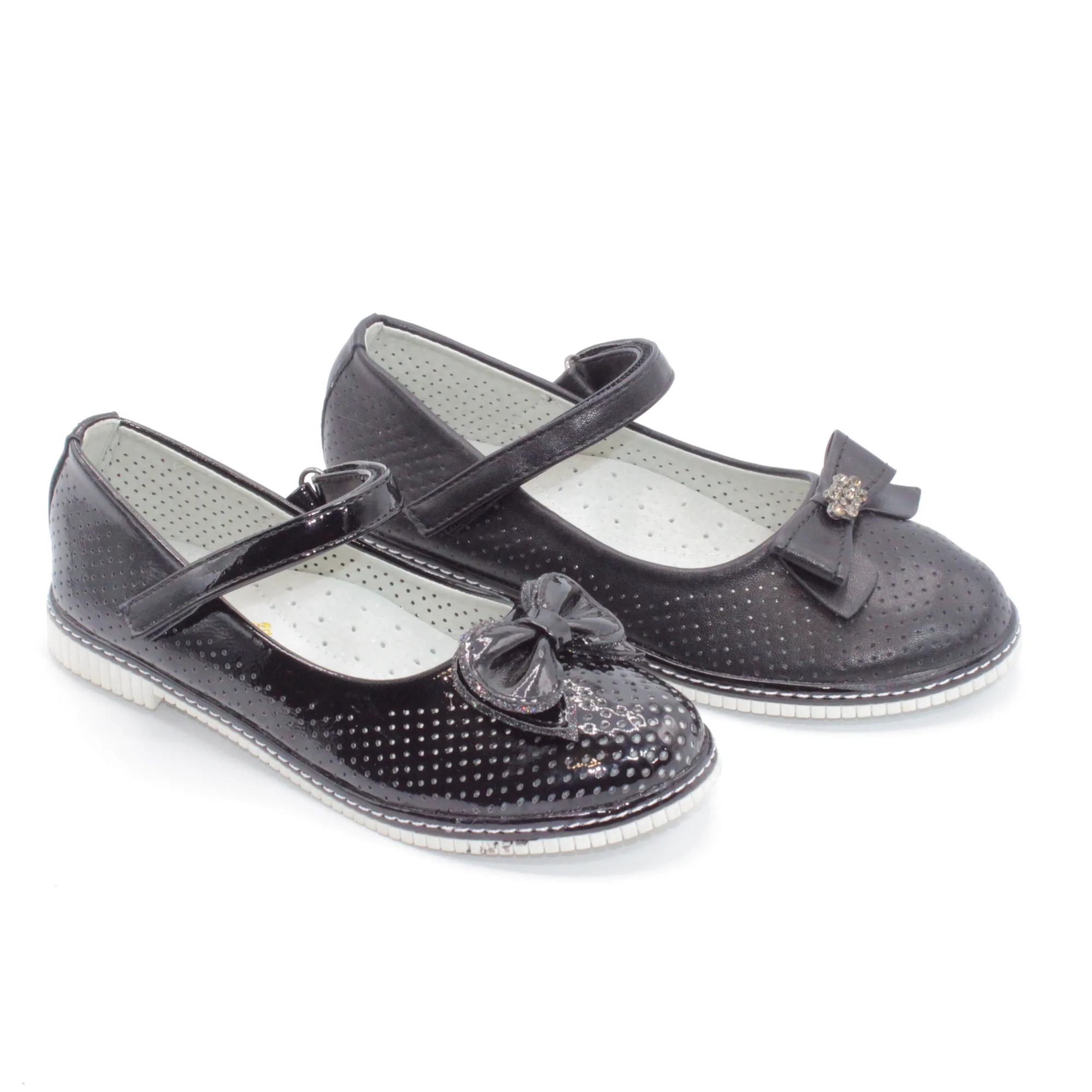 Детские туфли черного цвета МИКАСА BS06-785