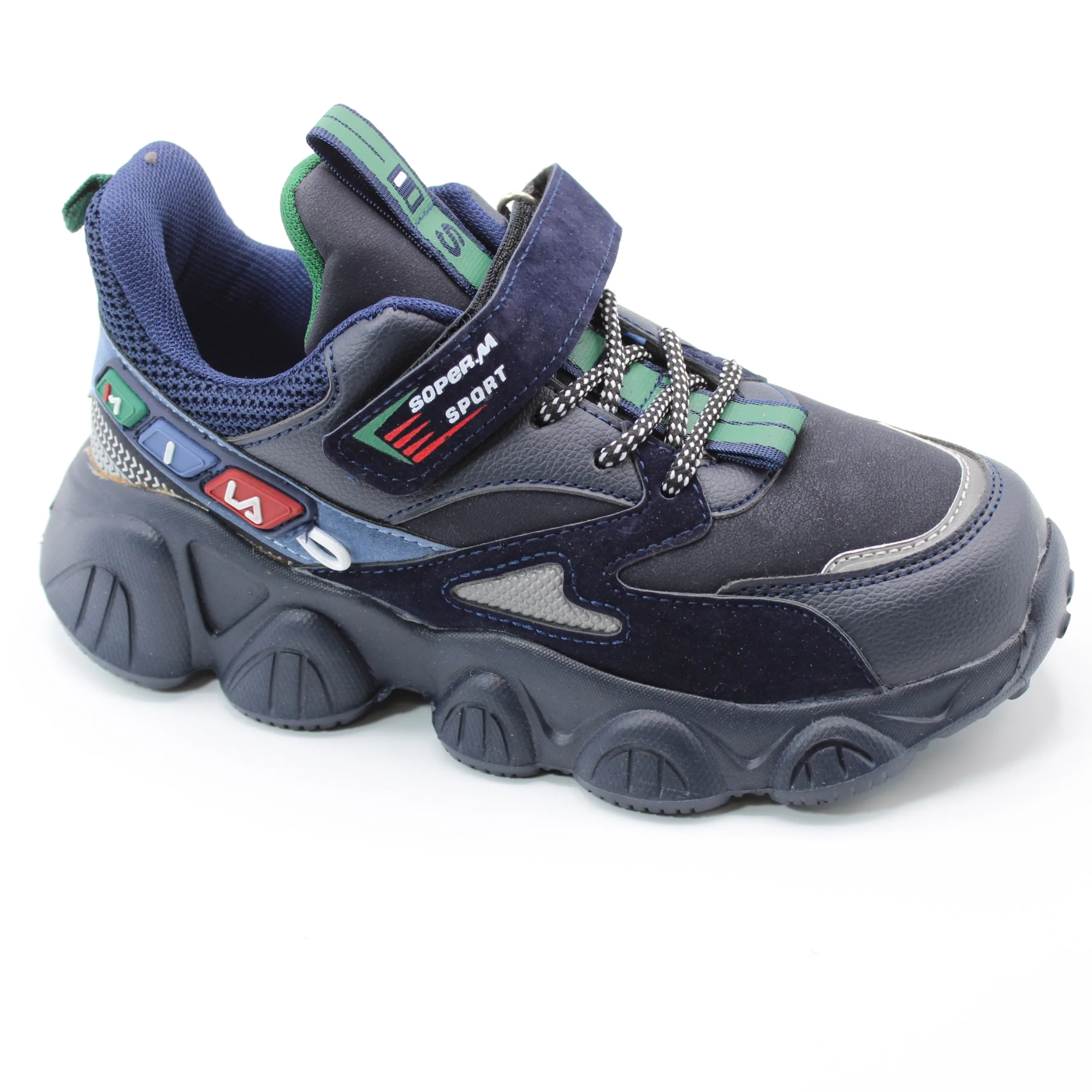 Детские осенние кроссовки синего цвета BESSKY BS06-374