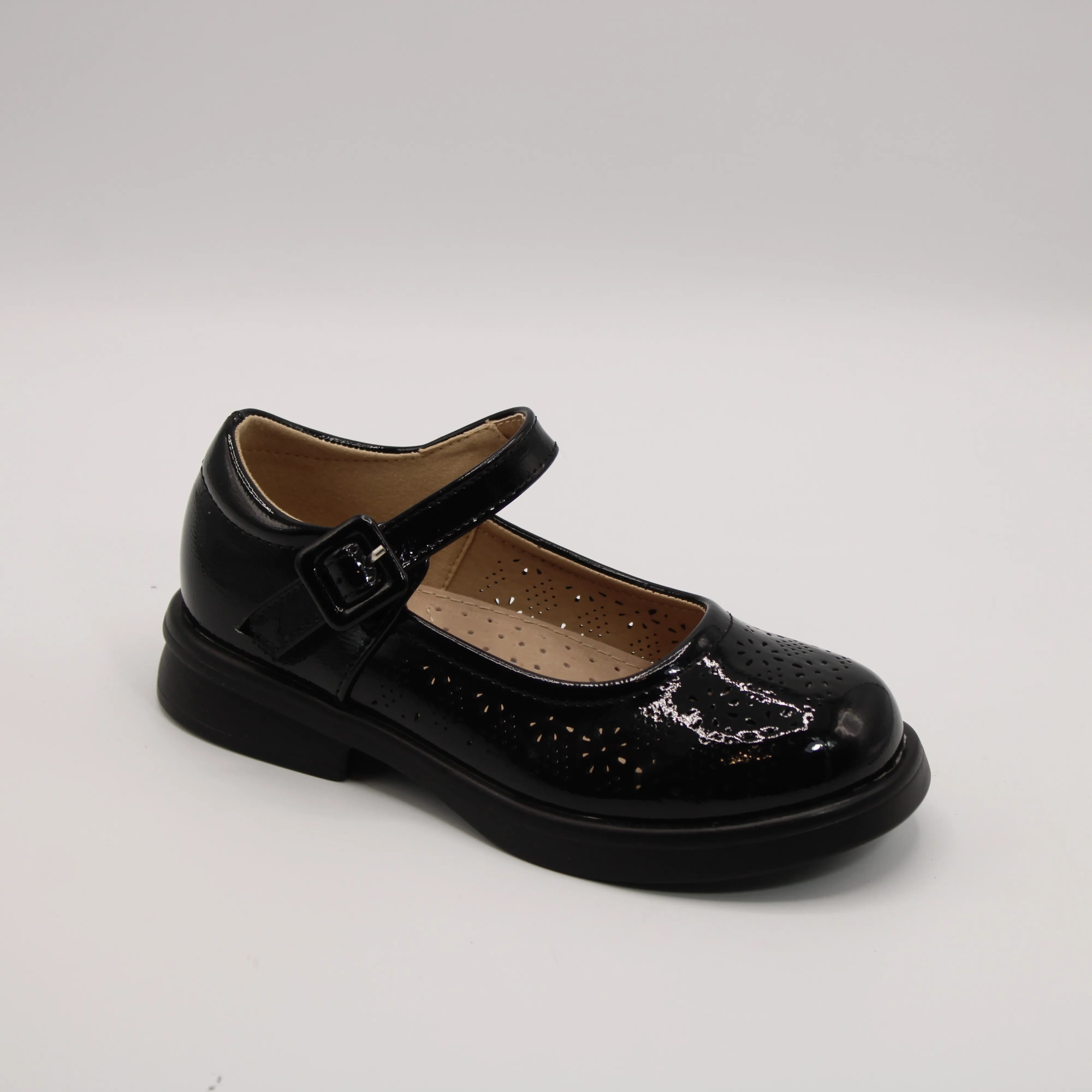 Детские туфли черного цвета КАПИТОШКА BS06-1608