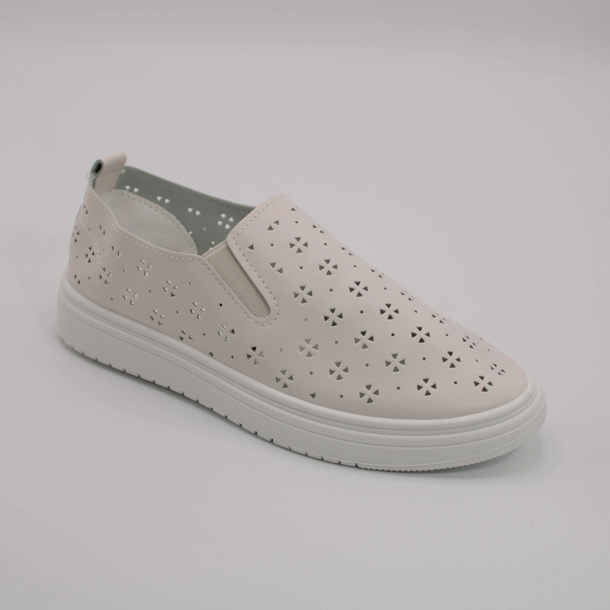 Женские слипоны бежевого цвета SANYIDIN BS02-1434