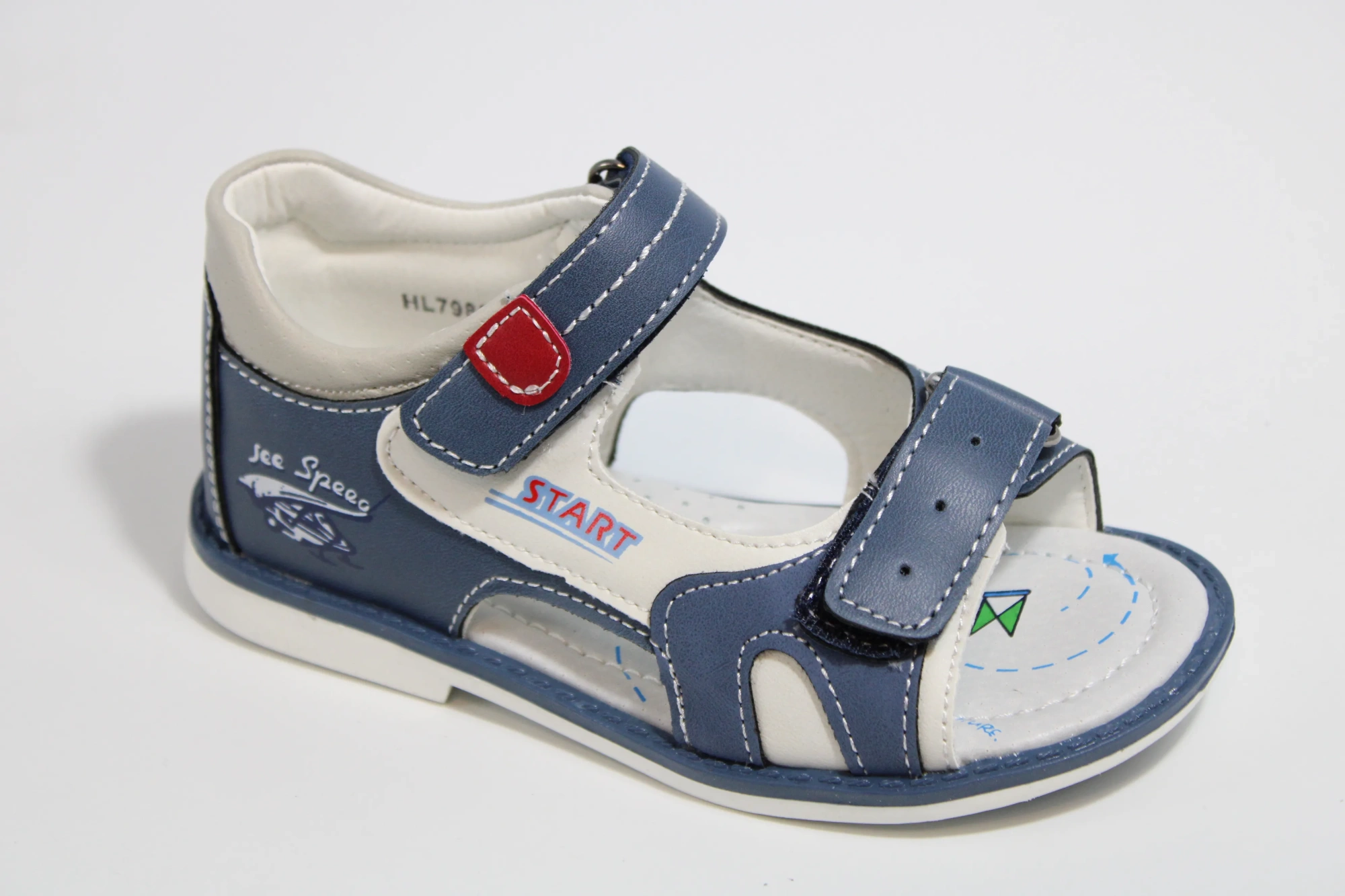 Детские летние босоножки синего цвета BESSKY BS05-13