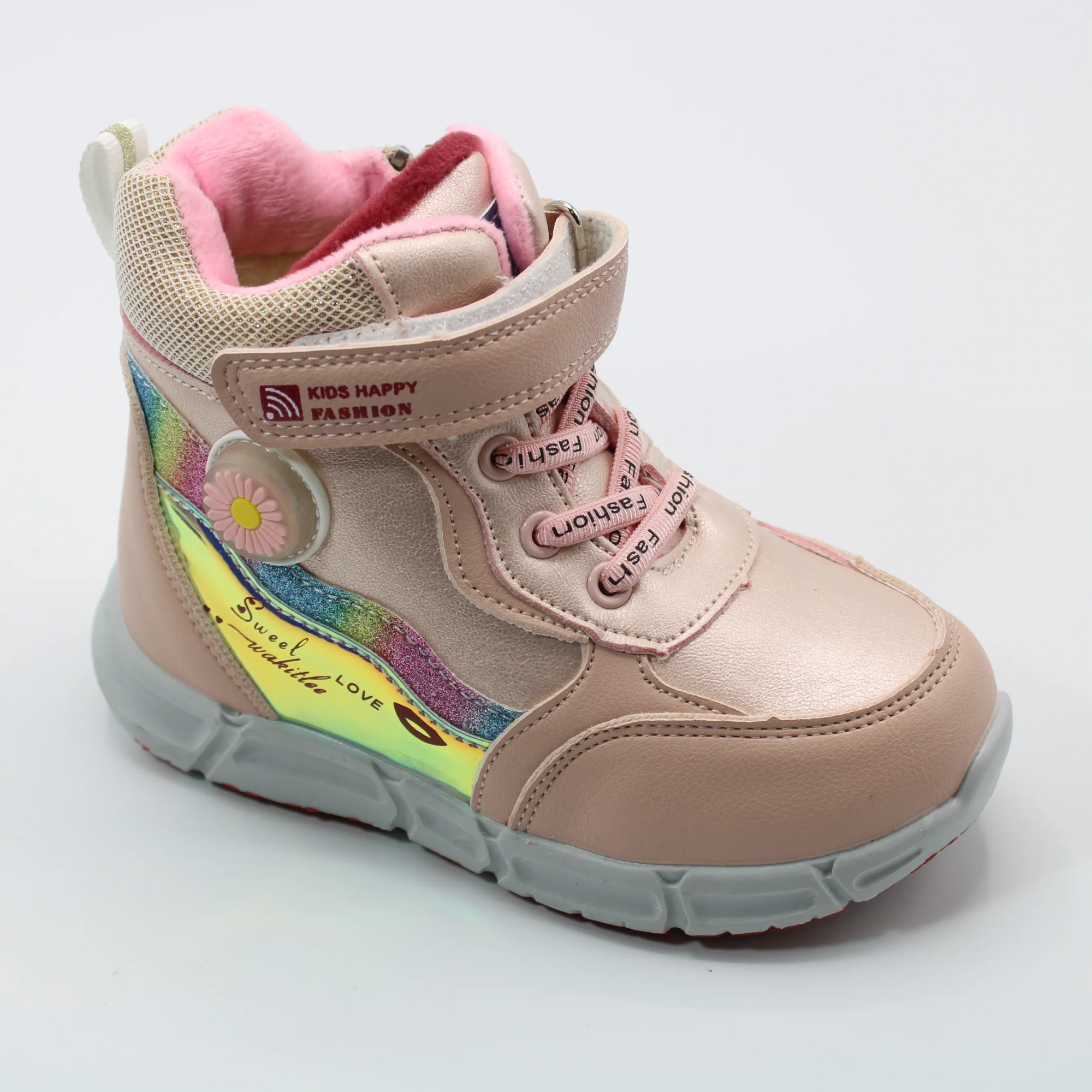 Детские зимние ботинки розового цвета JONG.GOLF BS06-425