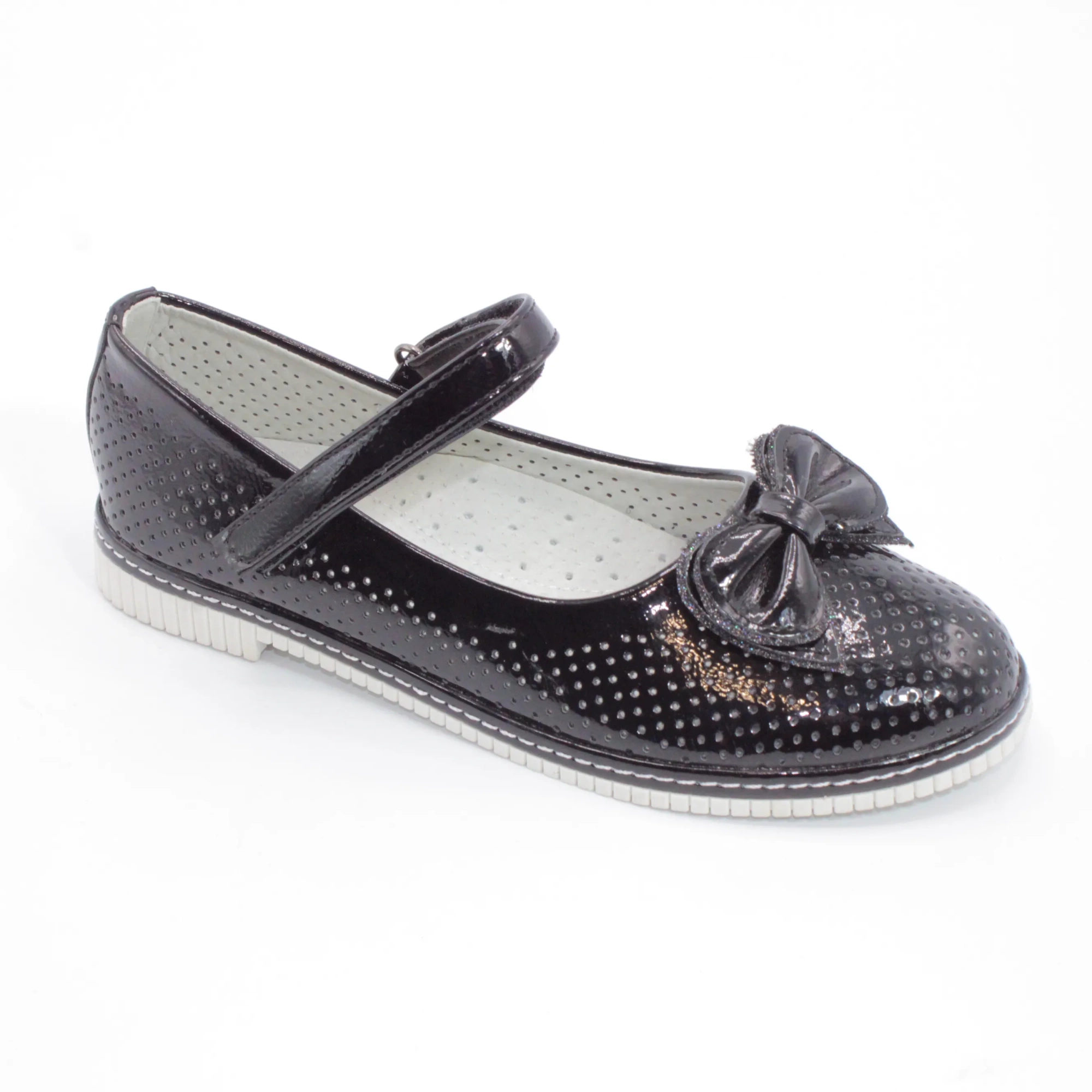 Детские туфли черного цвета МИКАСА BS05-292