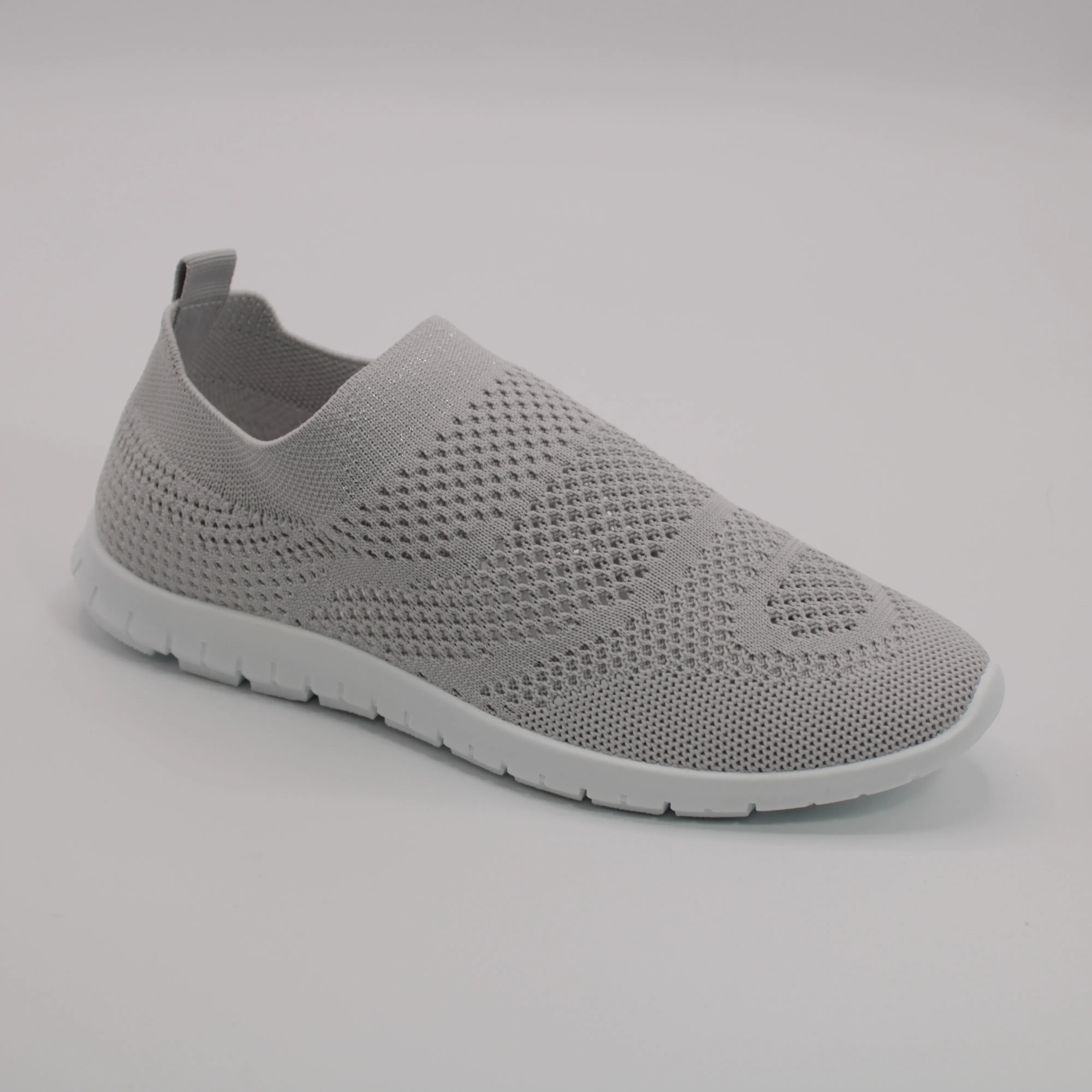 Женские слипоны серого цвета SUBA BS02-1436