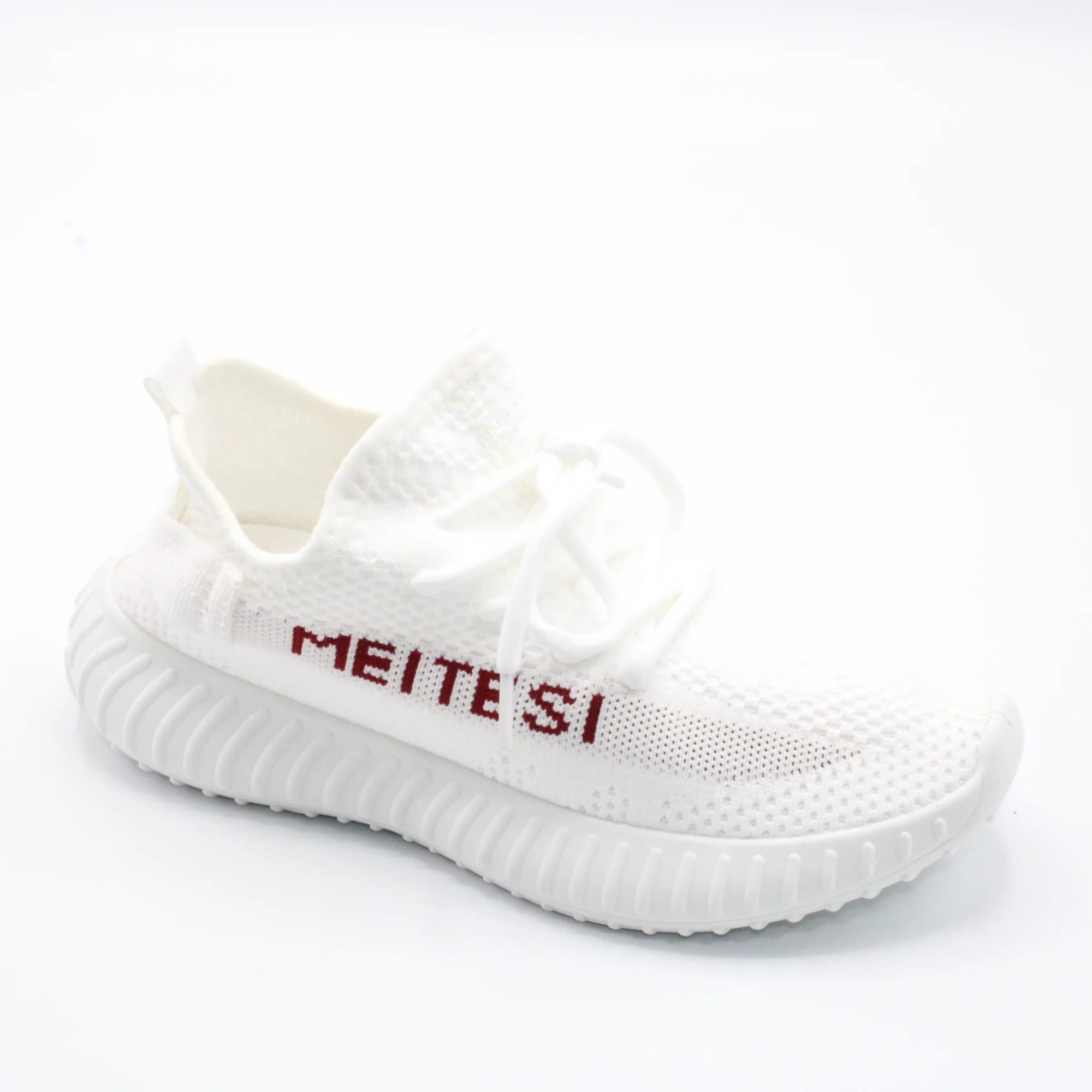 Женские весенние кроссовки белого цвета MEITESI BS02-1167