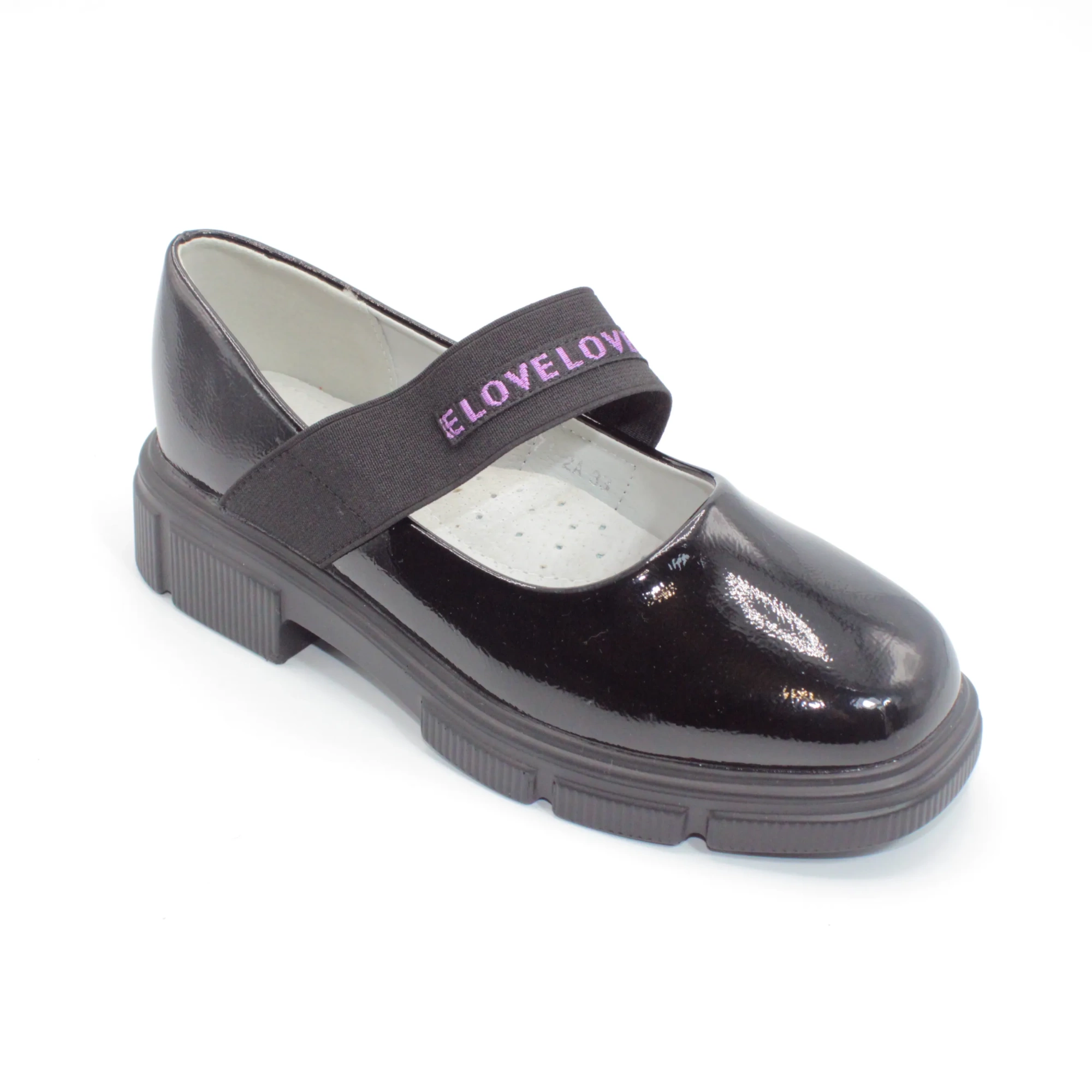 Детские туфли черного цвета BOYS AND GIRLS BS06-765