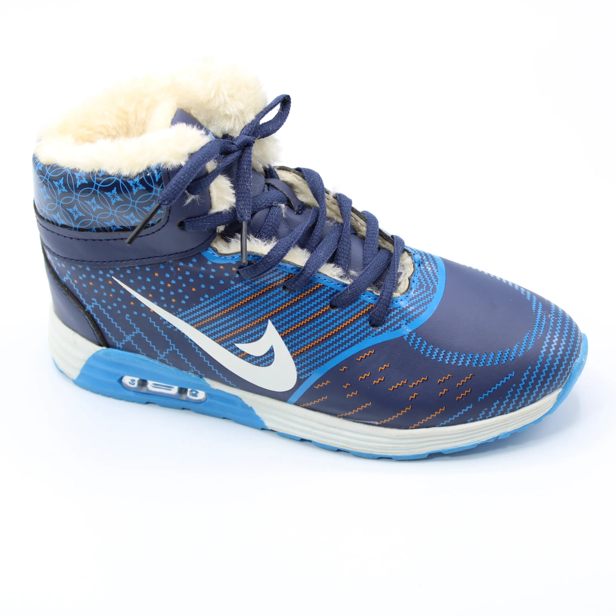 Женские зимние кроссовки голубого цвета ZEQI BS01-900