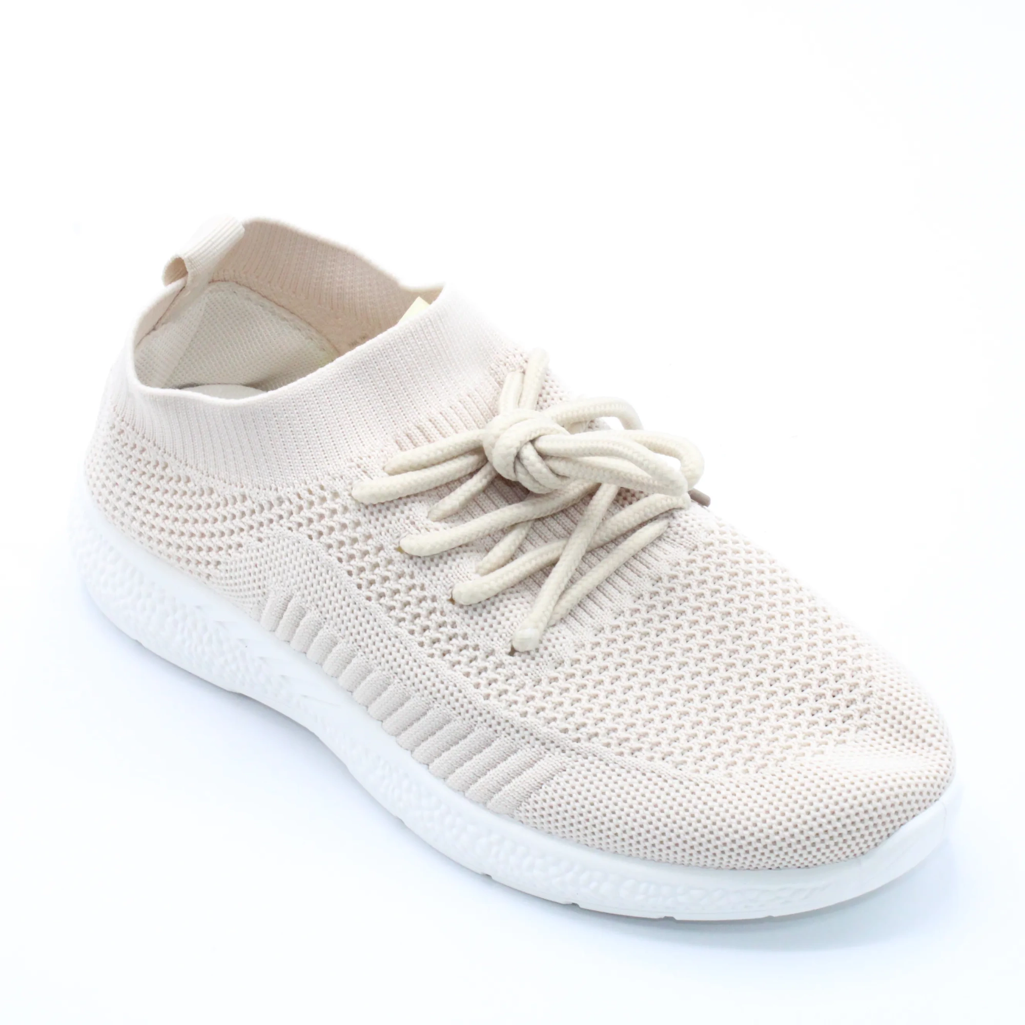 Женские весенние кроссовки бежевого цвета SHAMILU BS02-1178