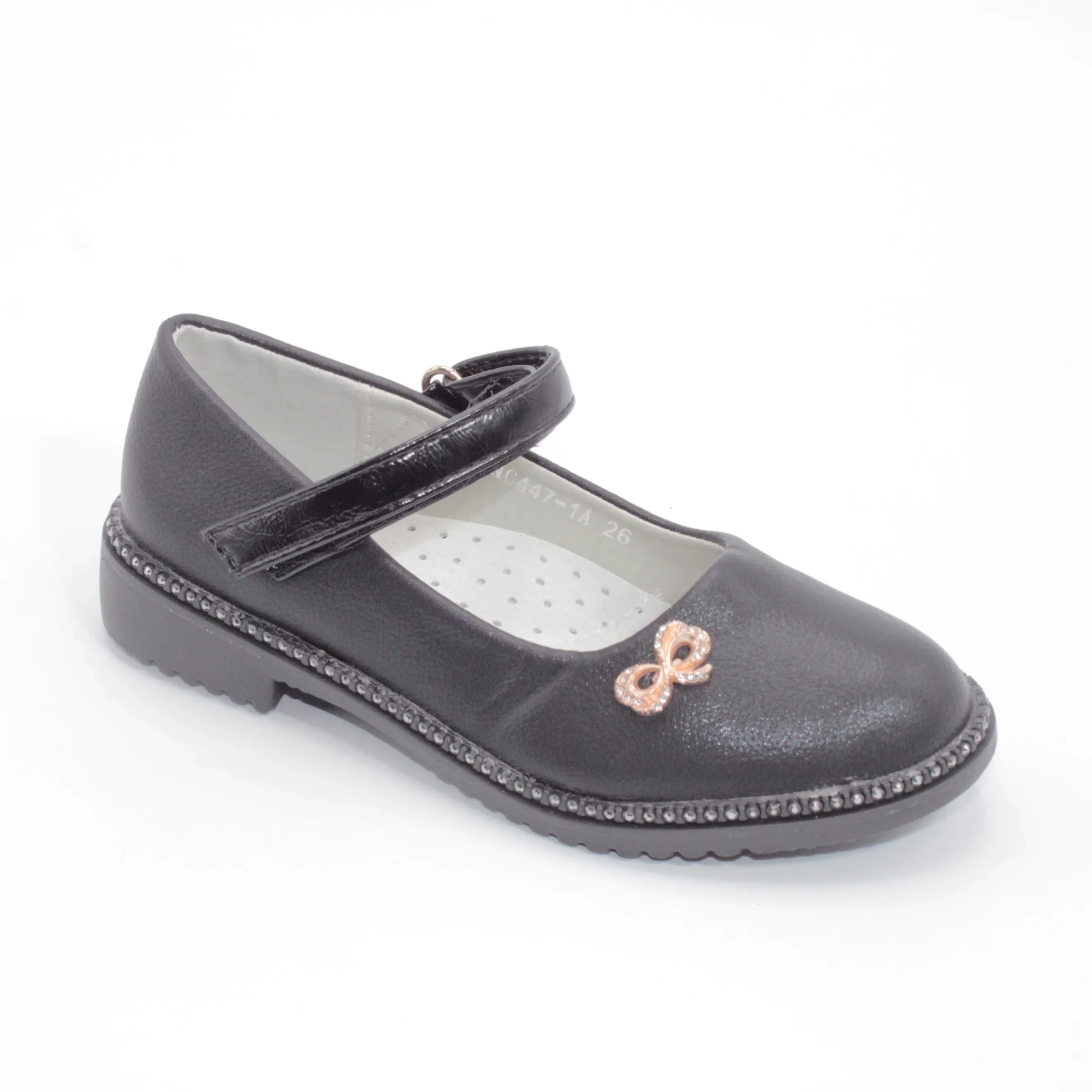 Детские туфли черного цвета BESSKY BS03-2717