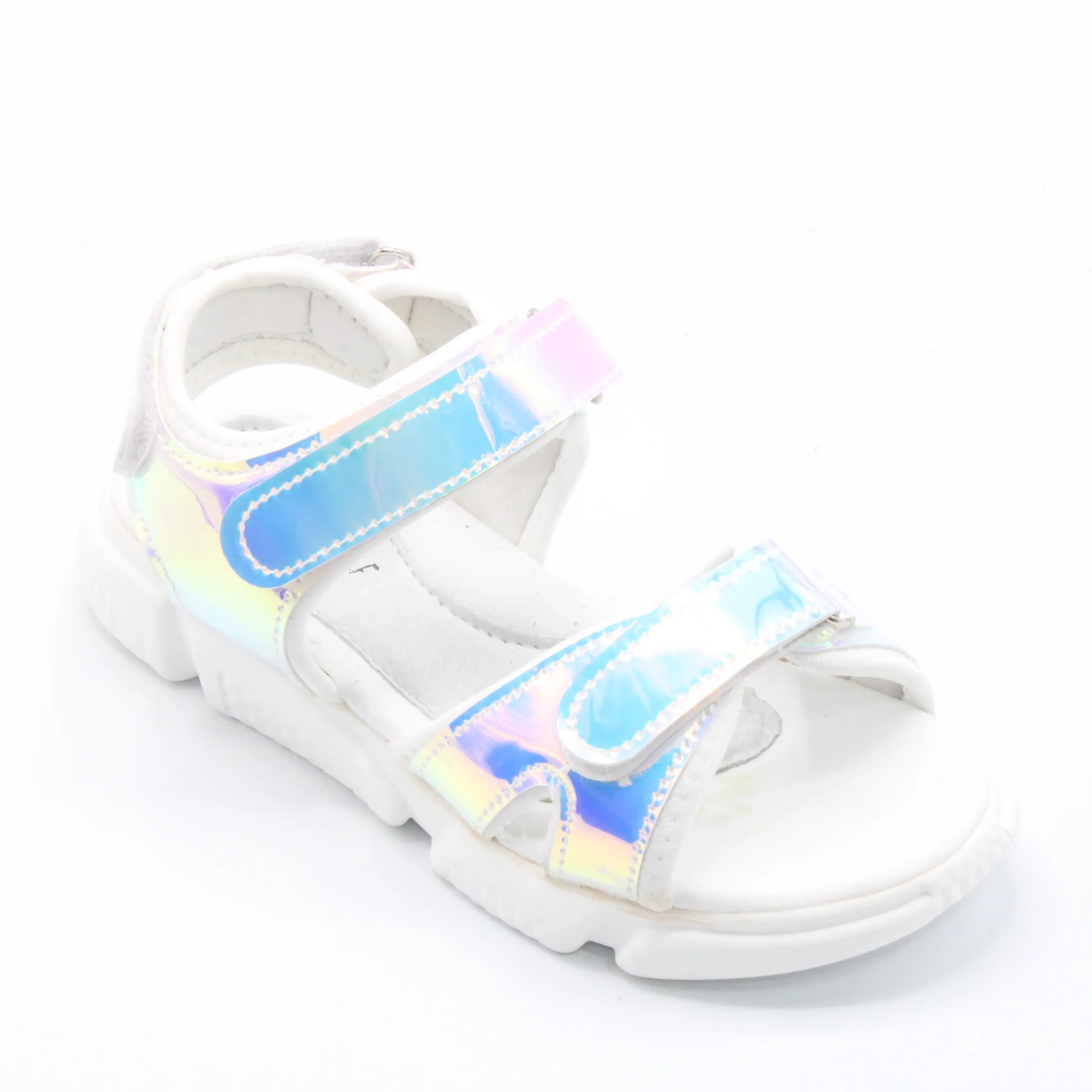 Детские летние босоножки серебряного цвета JONG.GOLF BS05-233