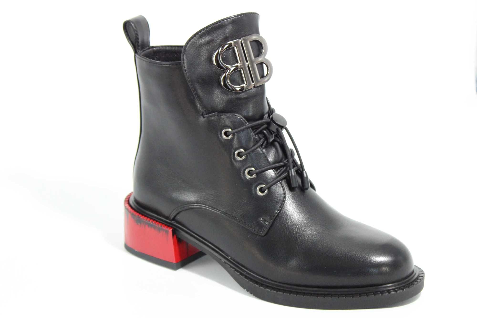 Женские весенние ботинки черного цвета ADMLIS BS01-946