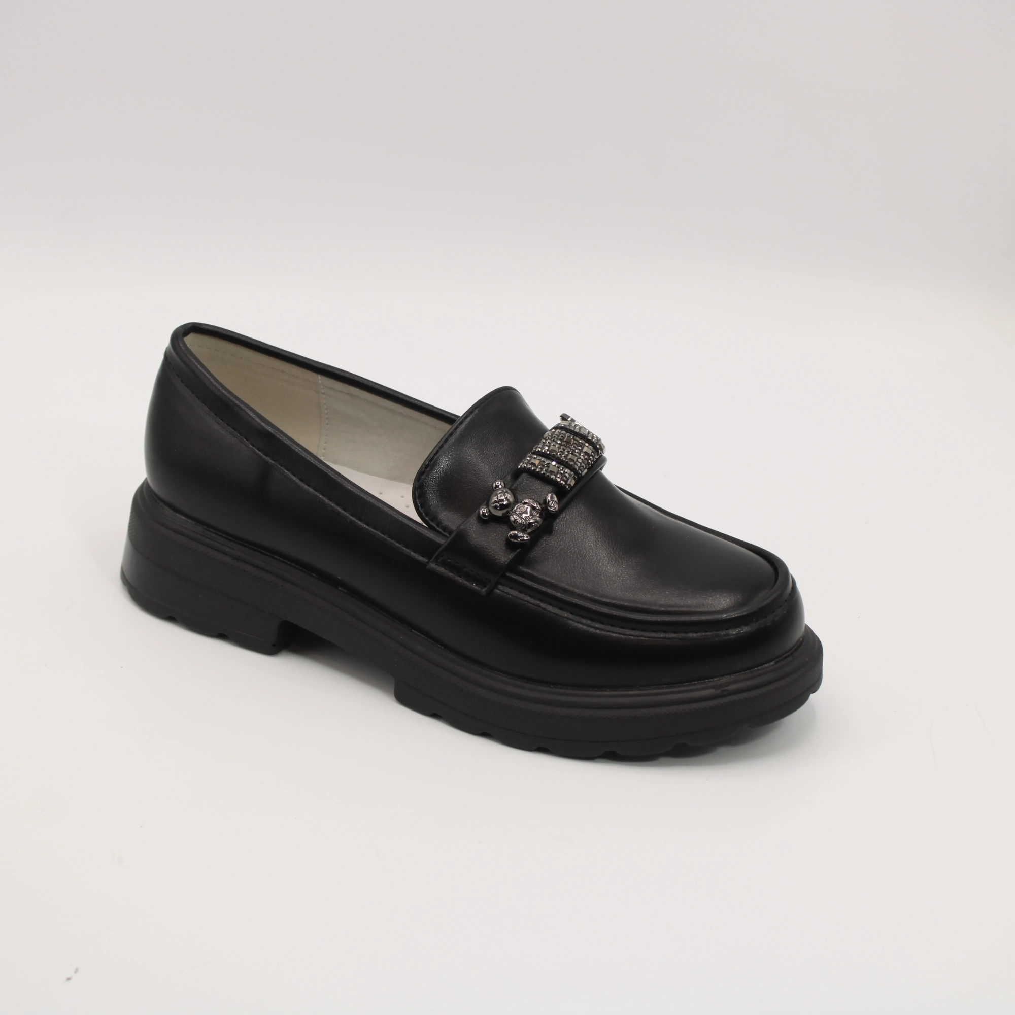 Детские туфли черного цвета YTOP BS03-3390