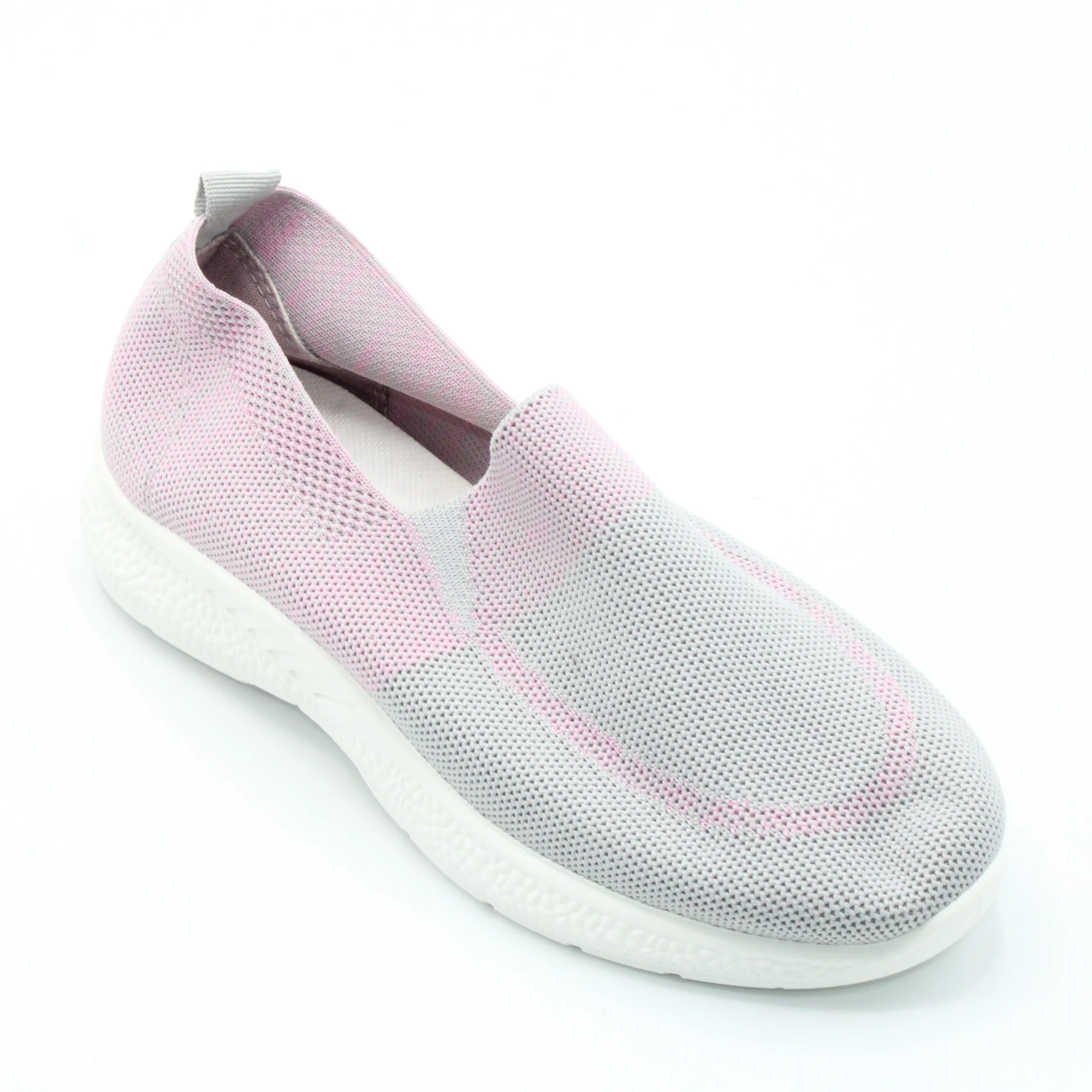 Женские весенние слипоны серого цвета SHAMILU BS02-1179