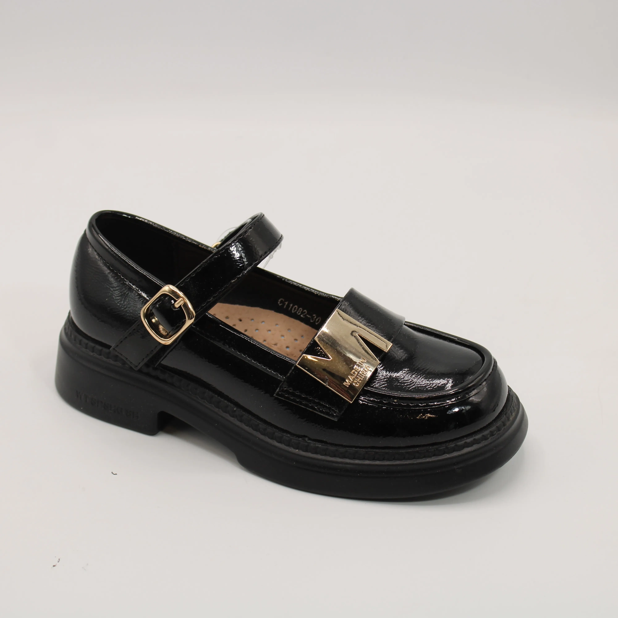 Детские туфли черного цвета JONG.GOLF BS06-1532