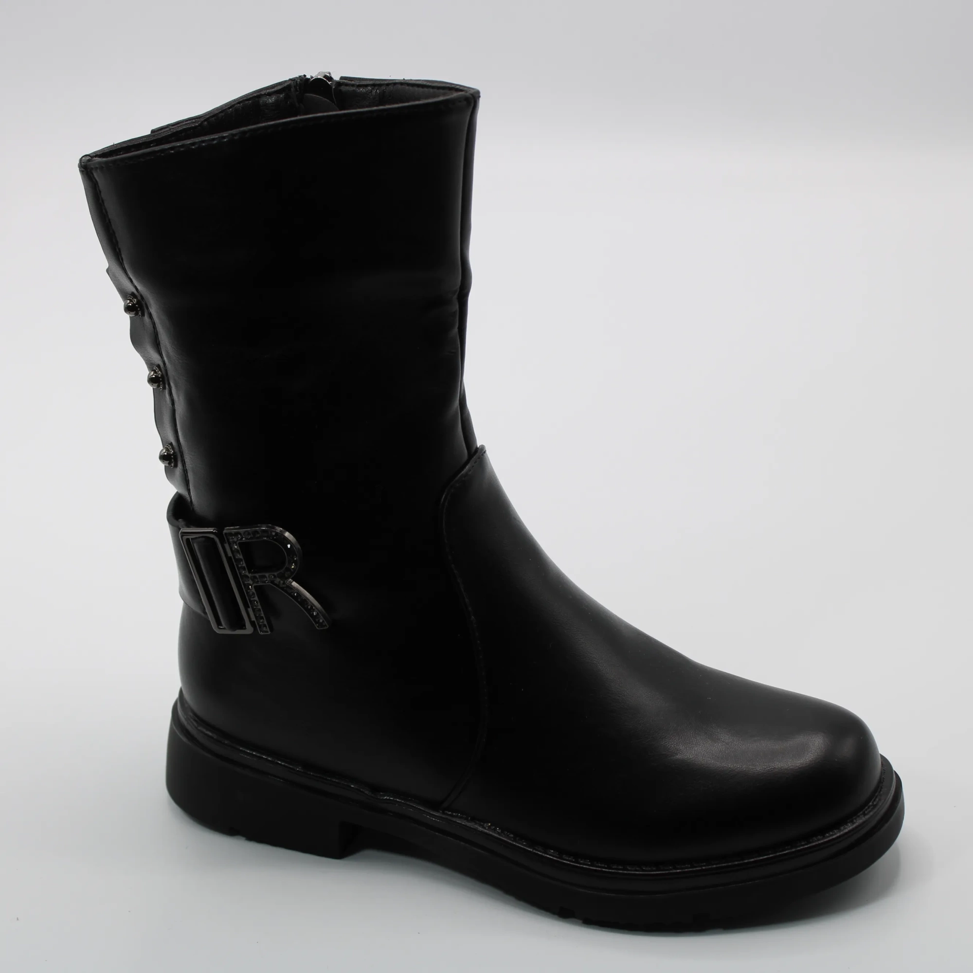 Детские осенние ботинки черного цвета BESSKY BS06-397